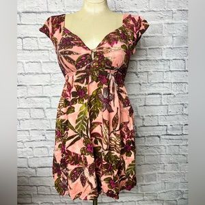 Vintage Jams World Floral Dress Pink (SMALL)